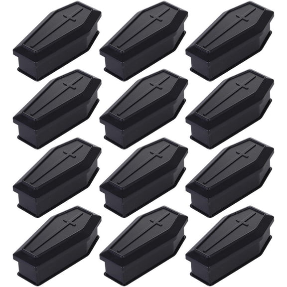 Slccxzc Mini Coffin Model 12Pcs Gothic Fake Coffin Haunted House Props for Halloween Party Decoration
