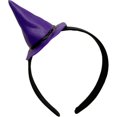 thumbnail image 1 of Slccxzc Mini Witch Hat Headband Funny Hair Clasp Party Headpiece for Halloween Party (Purple), 1 of 7