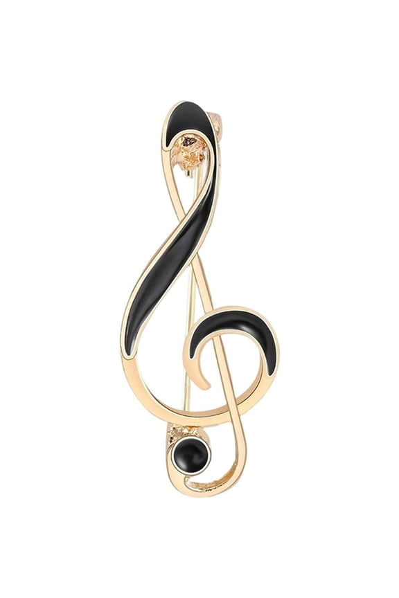 Musical Symbol Enamel Brooch, Mini Alloy Music Note Lapel Pin for Daily Decor
