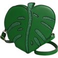 thumbnail image 1 of Slccxzc PU Leather Crossbody Bag Women Leaf Shaped Shoulder Bag Purse Elegant Mini Handbag Messenger Bag for Outdoor Travel, 1 of 7