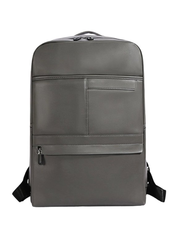 PU Leather Laptop Backpack, Lightweight Trendy Rucksack Daypack