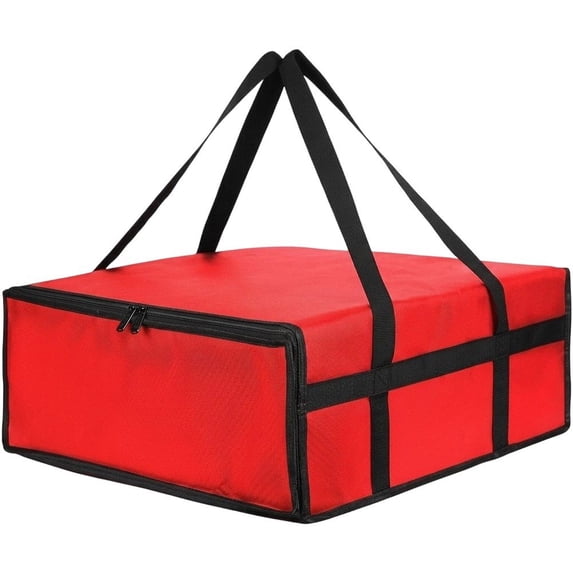 Slccxzc Pizza Delivery Bag, Pizza Carrier Insulated Bag Food Bag Sturdy With Dual Zippers Reusable Food Warmer Bag For Catering, Commercial