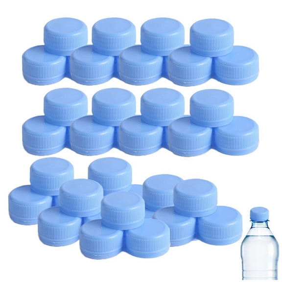 Slccxzc Plastic Bottle Cap 100pcs 30mm Blue Bottle Protection Lid Decorative Bottle Cap Kindergarten DIY Craft Projects