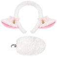 thumbnail image 1 of Slccxzc Plush Sheep Ears Shape Headband and Tail Set Animal Theme Party Accessory Adults, 1 of 5