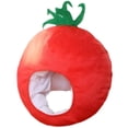 thumbnail image 1 of Slccxzc Plush Tomato Shape Hat, Novelty Vegetable Theme Headwear for Parties, 1 of 7