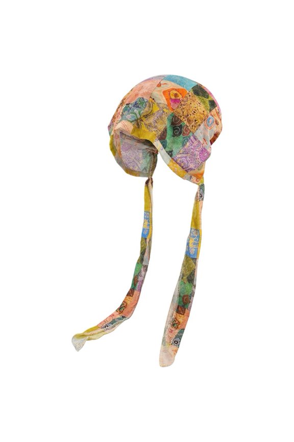 Polyester Floral Print Head Wrap Adult Summer Chemo Beanie