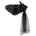 thumbnail image 1 of Slccxzc Renaissance Pirate Hat with Lace Brim Steampunk Style Cap Halloween Accessories for Pirates Theme Party, 1 of 7