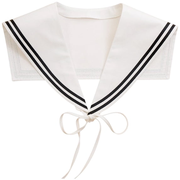 Slccxzc Sailor Collars Scarf for Women Top Fake Collar Necklaces Shawl wraps Match Sweater Shirt Dress