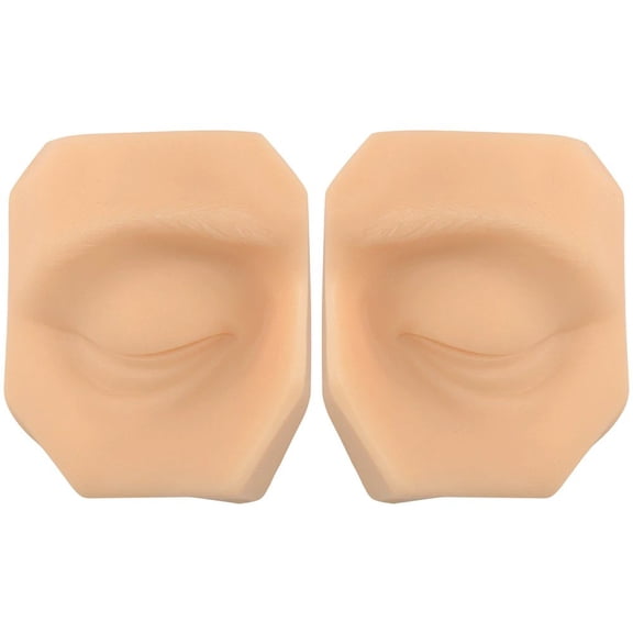 Slccxzc Silicone Double Eyelid Suture Training Model Set, Ophthalmic Practice Eye Module