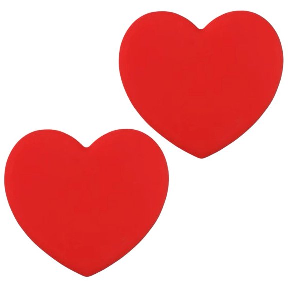 Slccxzc Silicone Heart Shape Coasters for Drinks, Non-Slip Rubber Pads for Cups