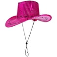 thumbnail image 1 of Slccxzc Sparkly Sequin Cowboy Hat Glitter Cowgirl Hat for Party and Disco for Halloween and Christmas Party, 1 of 7