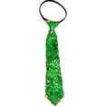 thumbnail image 1 of Slccxzc Sparkly Sequin Zippered Tie Adjustable Pre-Tied Glitter Necktie Wedding Party, 1 of 7