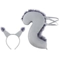 thumbnail image 1 of Slccxzc Squirrel Ears Shape Headband and Tail Set Animal Theme Party Accessory, 1 of 5