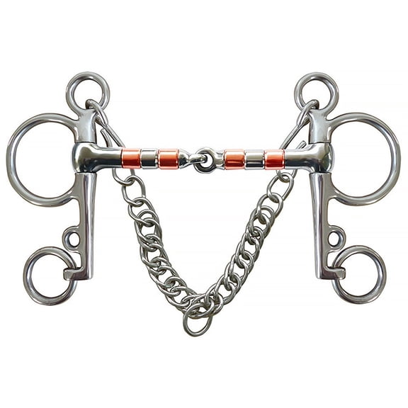 Slccxzc Stainless Steel Horse Mouth Bit Snaffle Gag Bit Equestrian Training
