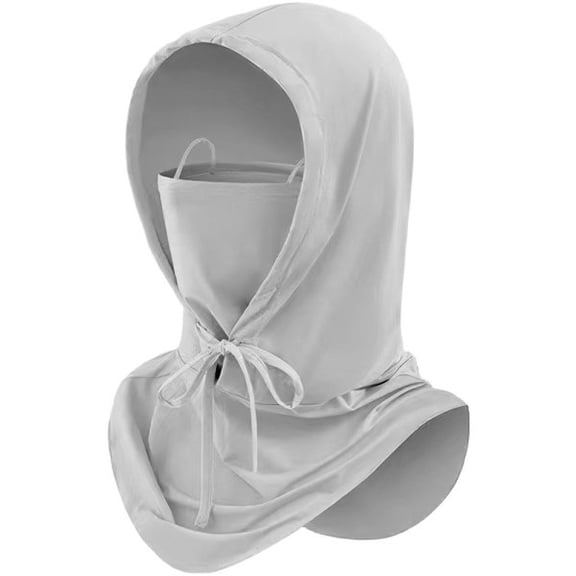 Slccxzc Sun Protection Shroud Mask with Hood, Fast Dry UV Protection Face Cover