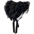 thumbnail image 1 of Slccxzc Sweet Lolita Hat with Tassels and Lace Decor Victorian Hat Self-Tied Headscarf for Tea Party, 1 of 7