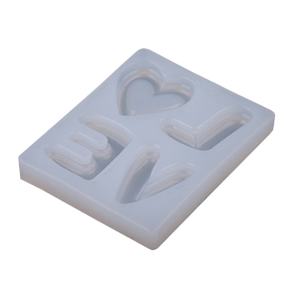 Slccxzc Transparent Love Letters Silicone Cake Mold Chocolate Fondant Moulds Baking DIY Party Cake Decorating Baking Tools
