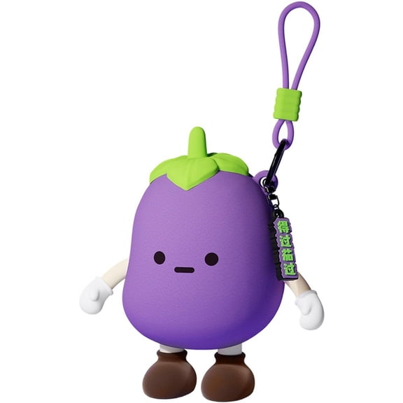 Slccxzc Vegetable Series Cartoon Silicone Coin Purse Mini Earphone Data Cable Storage Bag