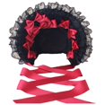 thumbnail image 1 of Slccxzc Victorian Lace Bonnet Hat Gothic Lolita Party Headwear, 1 of 7