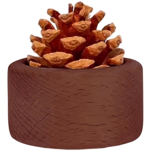 Slccxzc Wood Essential Oil Diffuser Small Pine Cone Oil Diffusers for Home Office DecoreAromatherapy Wooden Air Freshener Essential Oil Diffuser for Car Home Office Decore