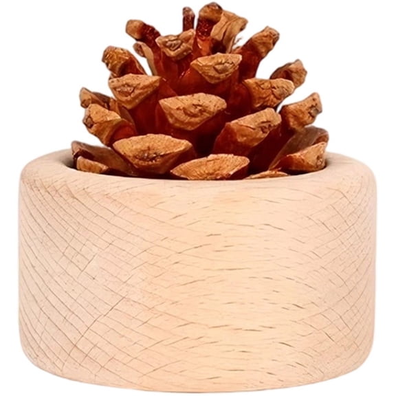 Slccxzc Wood Essential Oil Diffuser Small Pine Cone Oil Diffusers for Home Office DecoreAromatherapy Wooden Air Freshener Essential Oil Diffuser for Car Home Office Decore