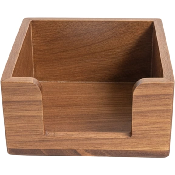 Slccxzc Wood Sticky Note Holder, Post It Note Dispenser for Desk, Sticky Notes Organizer, Wooden Memo Pad Holder for Home Office Accessories