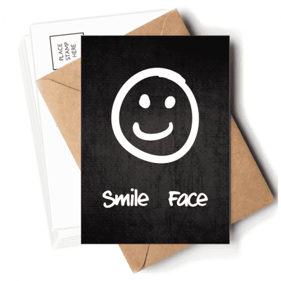 Sle White Cute Chat Face Pattern Postcards Envelopes Blank Note Cards Mailing
