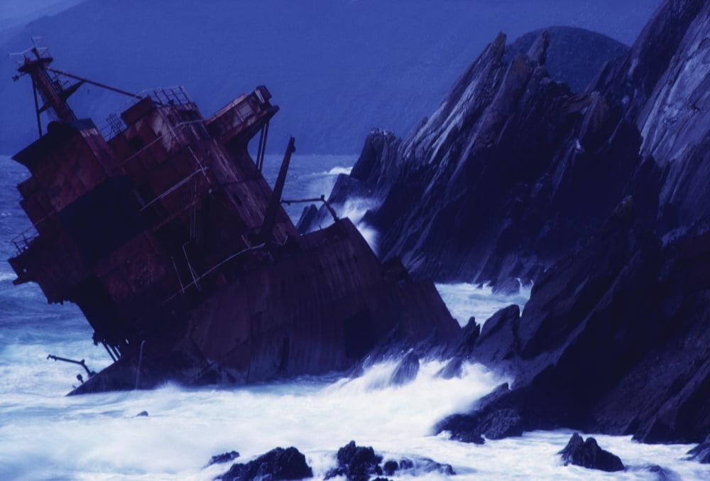 Slea Head Dingle Peninsula County Kerry Ireland Ranga Shipwreck Canvas Art - Richard Cummins Design Pics (18 x 12)