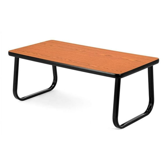 Sled Base Cocktail Table w Laminate Top (Gray)