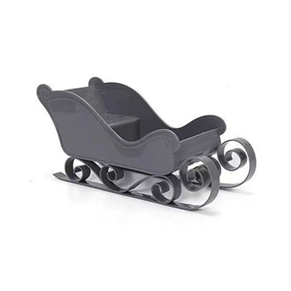 Sled Ornament Sleigh Basket Candy Bowl Plastic Sleighs Model Sleigh Candy Dish Christmas Sleigh Decoration
