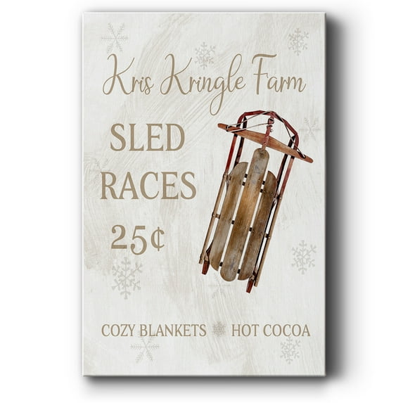 Sled Races- Gallery Wrapped Canvas