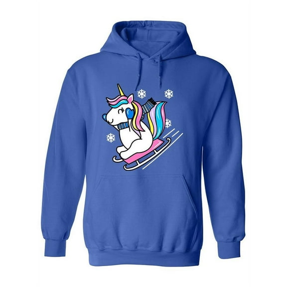 Sledge And Unicorn Hoodie Women -Image by Shutterstock, Female Medium