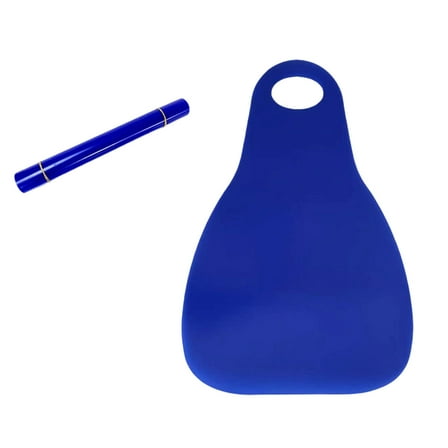 Sleds for Snow 25.6x17.7In Plastic Snow Sleds with Handle Sledding Portable Disc Plastic Sleds for Winter (Blue)