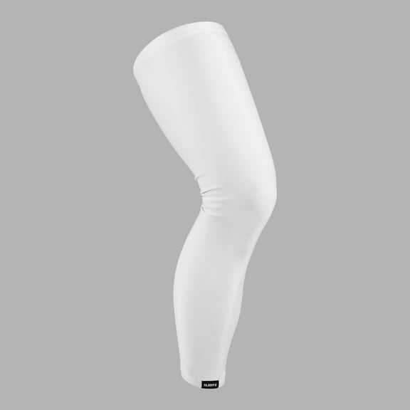 Sleefs Athletic Wicking Fabric Compression Sleeves, White