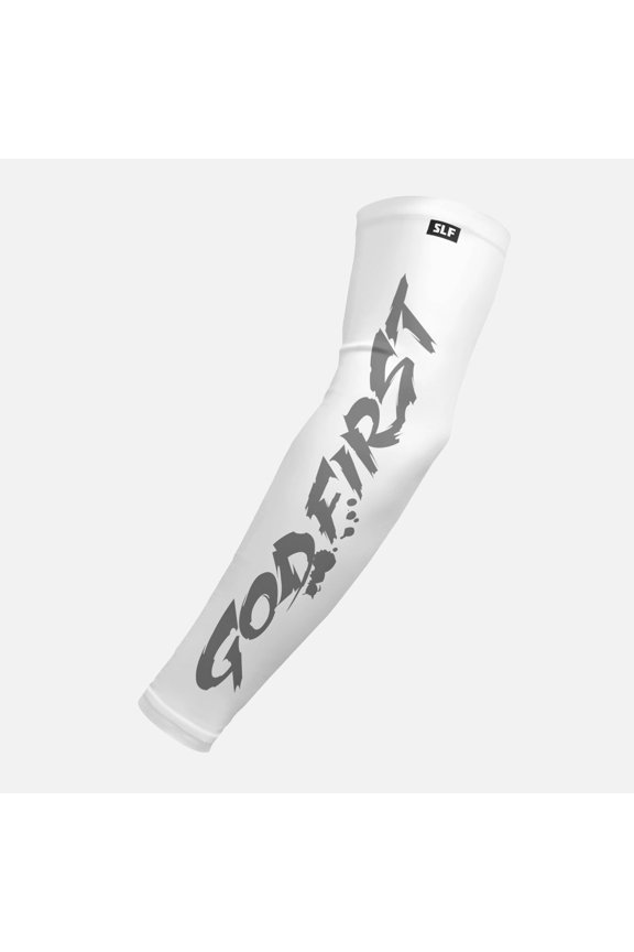 God First UV Protection Arm Sleeve, White, S, M