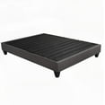 thumbnail image 1 of Sleek 14 in. Dark Gray Upholstered Cal King Platform Bed Base, 1 of 5