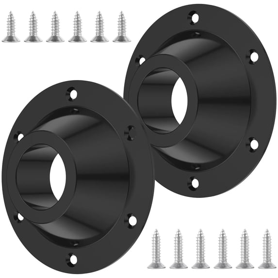 Sleek 6.5" Outer Diameter Table Bases for RVs Chrome-Plated, Includes 12 Screws
