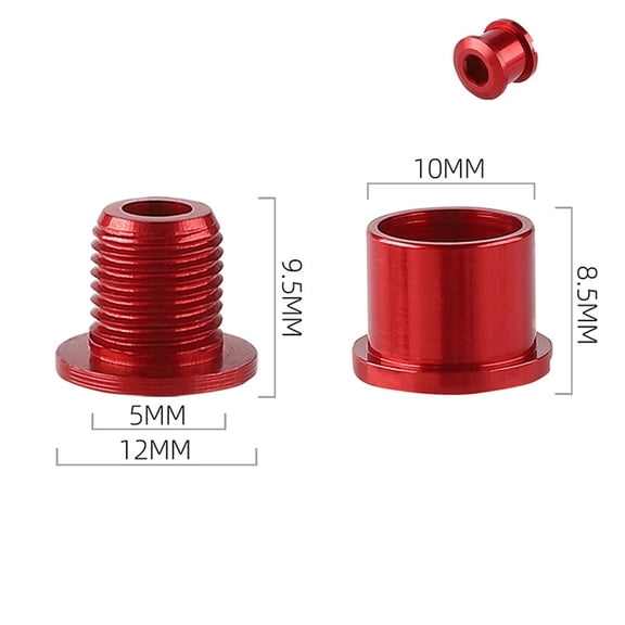 Sleek Aluminum Alloy Bicycle Crankset Bolts Designed for Long Lasting Use