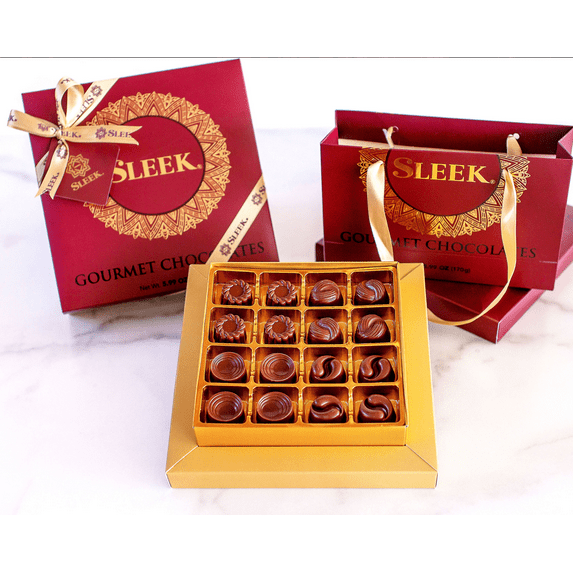 Sleek Assorted Chocolate Brown Gift Box, 256g