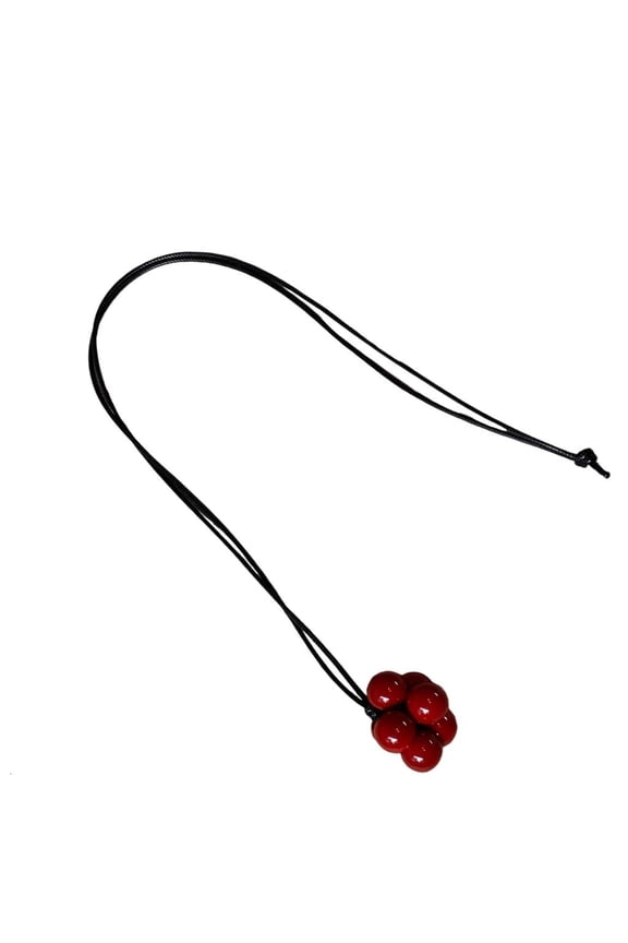 Sleek Black Resin Statement Necklace Extra Long Length Minimalist Design Korean Fashion Jewelry For Modern Styles