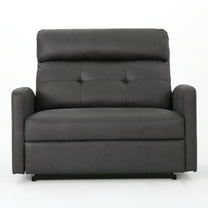 ​​Sleek Contemporary Loveseat Recliner with Push-Back Function​