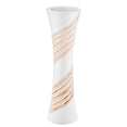 thumbnail image 1 of Sleek Curvilinear Spiral White 14-inch Mango Tree Wood Flower Vase, 1 of 5