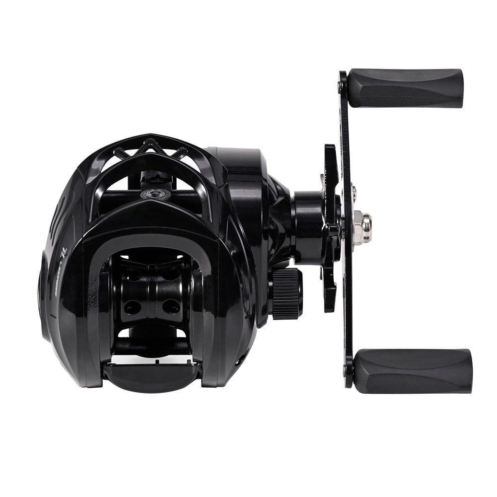 Sleek Design Baitcasting Fishing Reel with Adjustable Gear Ratio