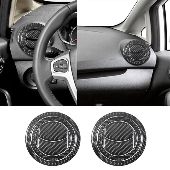 Sleek Design Enhance Your Car'S Interior With These Custom Fit Carbon Fiber Vents (Set Of 12 Pcs) For Ford Fiesta (11 15)