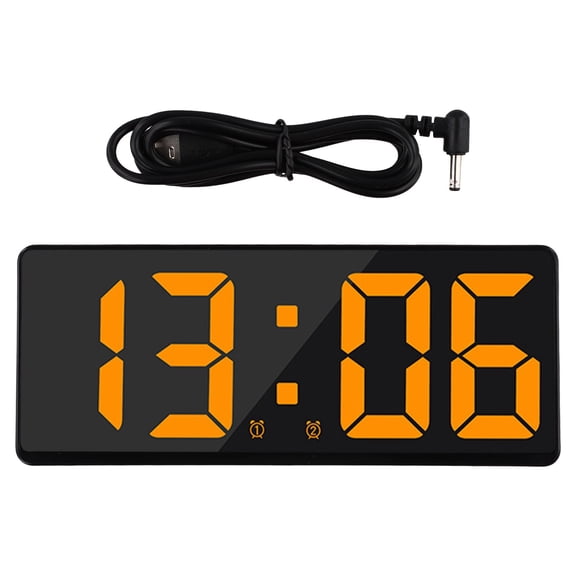 Sleek Design Smart Mirror Alarm Clock Clear Display Time Convenient Operation