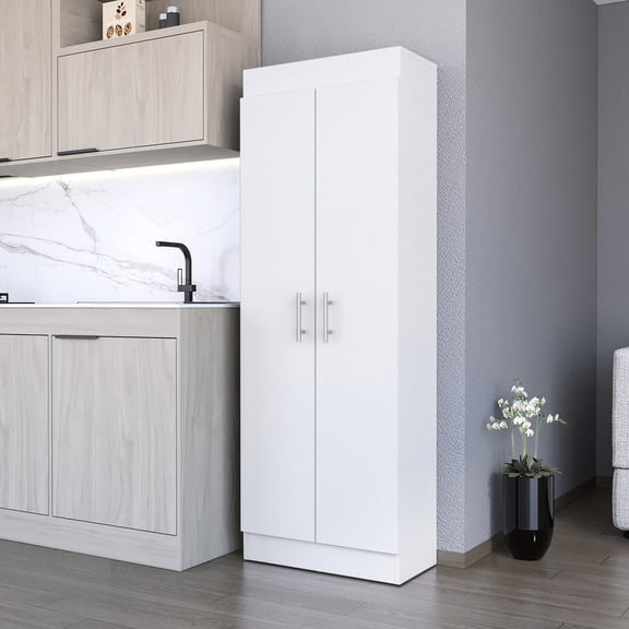 Sleek Dual-Door Design / Saves Kitchen Space