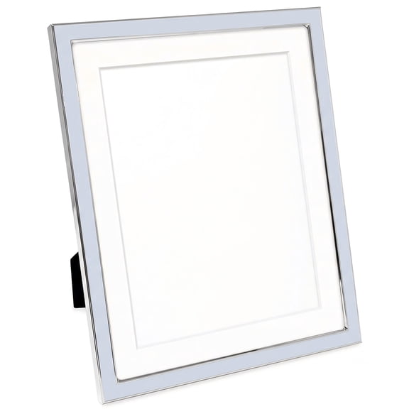 Sleek Enamel and Metal Picture Frame,Display Precious Memories with Built-in Easel Stand and Wall Hanger,Durable Photo Frame for Cherished Moments,Timeless Decoive Accent for Modern ,Blue