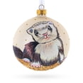 thumbnail image 1 of Ferret Glass Ball Christmas Ornament 4 Inches, 1 of 4