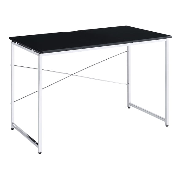 Spacious Beauty Surface, Chrome Accents - Vanity Desk for Bedroom Makeup and More