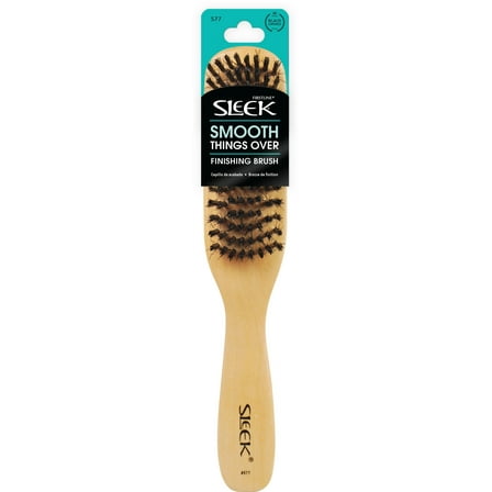 Sleek Finishing Brush, Natural Wood, Long Handle